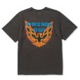 画像1: 【30%OFF】CALEE/BINDER NECK WING LOGO VINTAGE TEE ＜NATURALLY PAINT DESIGN＞（CHARCOAL）［プリントT-24春夏］ (1)