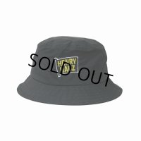 ROUGH AND RUGGED/HENRY HAUZ NYLON HAT（BLACK）［ナイロンハット-24春夏］
