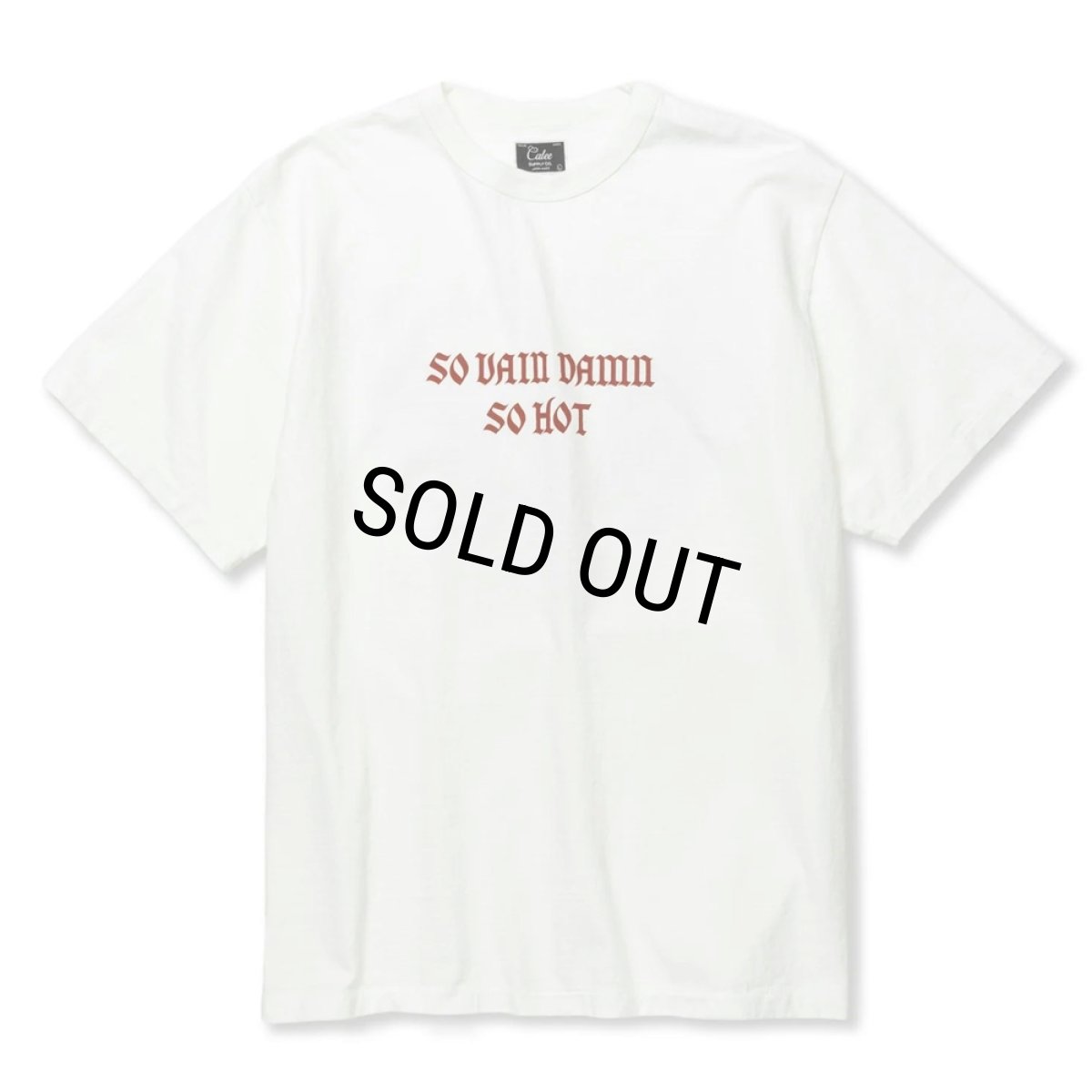 画像2: 【40%OFF】CALEE/BINDER NECK WING LOGO VINTAGE TEE ＜NATURALLY PAINT DESIGN＞（WHITE）［プリントT-24春夏］ (2)