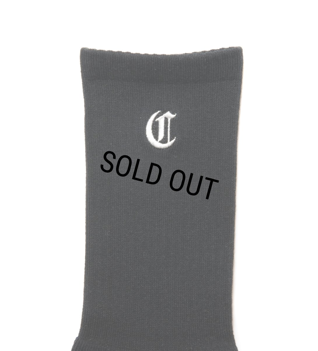 画像2: COOTIE PRODUCTIONS/Raza Middle Socks（Black）［ミドルソックス-24秋冬］ (2)