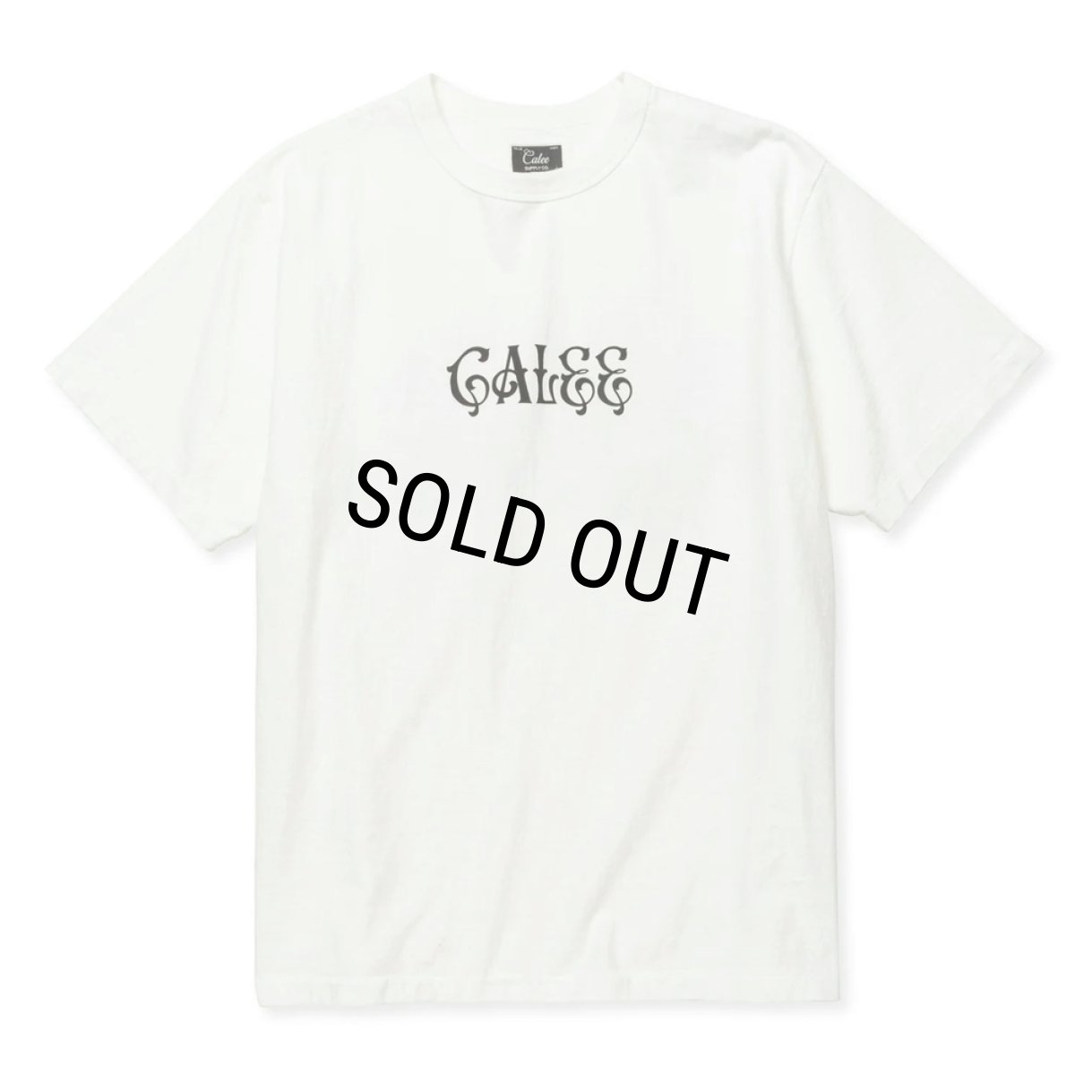 画像2: CALEE/BINDER NECK R&F VINTAGE T-SHIRT ＜NATURALLY PAINT DESIGN＞（WHITE）［プリントT-24春夏］ (2)