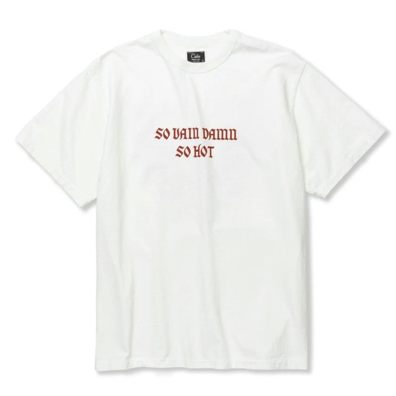 画像1: 【40%OFF】CALEE/BINDER NECK WING LOGO VINTAGE TEE ＜NATURALLY PAINT DESIGN＞（WHITE）［プリントT-24春夏］