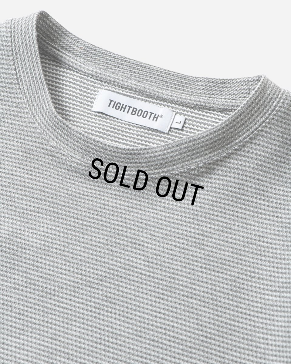 画像2: TIGHTBOOTH/HONEYCOMB BORDER T-SHIRT（Grey）［ハニカムボーダーT-24夏］ (2)