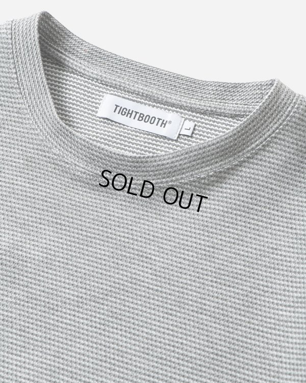 画像2: TIGHTBOOTH/HONEYCOMB BORDER T-SHIRT（Grey）［ハニカムボーダーT-24夏］