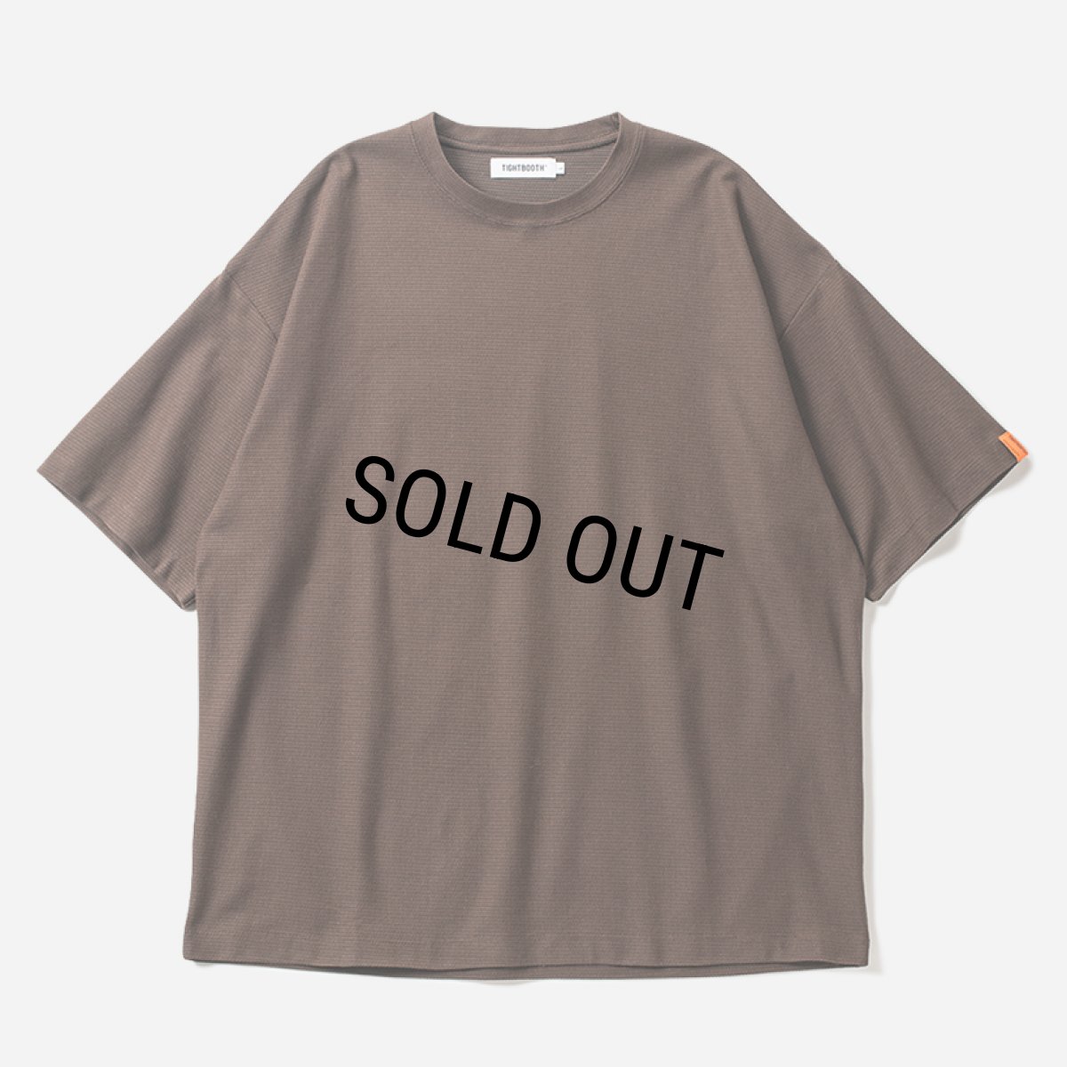 画像1: TIGHTBOOTH/HONEYCOMB BORDER T-SHIRT（Brown）［ハニカムボーダーT-24夏］ (1)