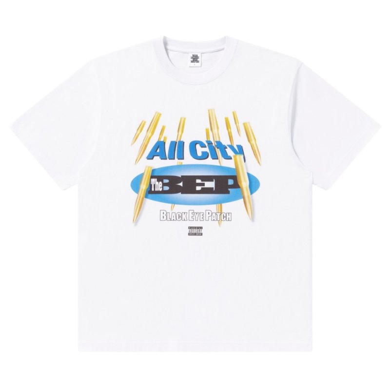画像1: BlackEyePatch/BULLET RAIN TEE(WHITE)