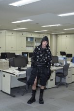 画像2: 【30%OFF】DAIRIKU/"O'Halloran" Square Toe Fireman Boots（Black＆Suede Black）［スクエアトゥファイヤーマンブーツ-24秋冬］ (2)