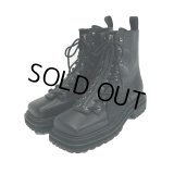 【30%OFF】DAIRIKU/"O'Halloran" Square Toe Fireman Boots（Black＆Suede Black）［スクエアトゥファイヤーマンブーツ-24秋冬］