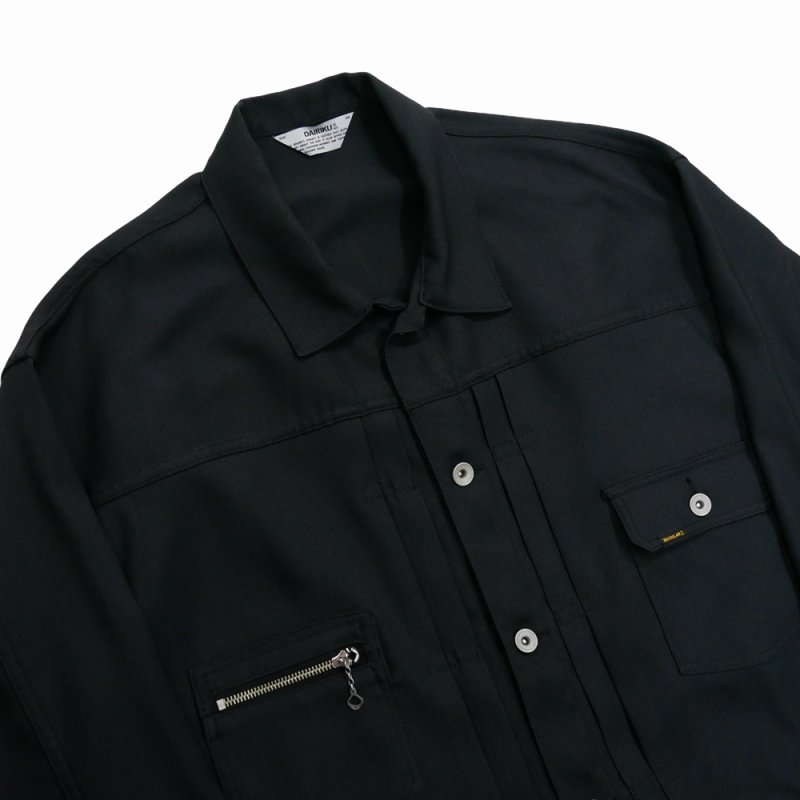 画像3: DAIRIKU/2pkt Polyester Jacket（Black）［2ポケットポリエステルJKT-24秋冬］
