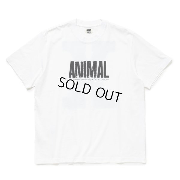 画像1: 【40%OFF】RATS/ANIMAL X TEE（WHITE）［プリントT-24春夏］
