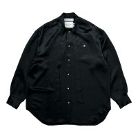 【30%OFF】DAIRIKU/"D" Satin Scarf Tie Shirt（Black）［サテンスカーフタイシャツ-24秋冬］