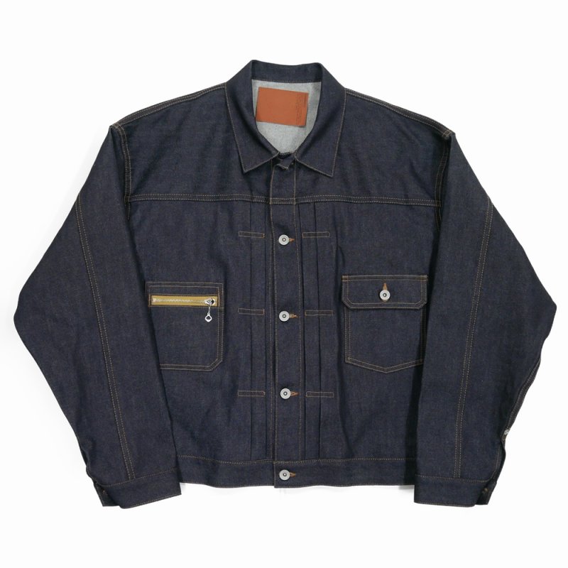 画像1: DAIRIKU/"Rigid" 2PKT Denim Jacket（Indigo）［リジッド2ポケットデニムJKT-25秋冬］