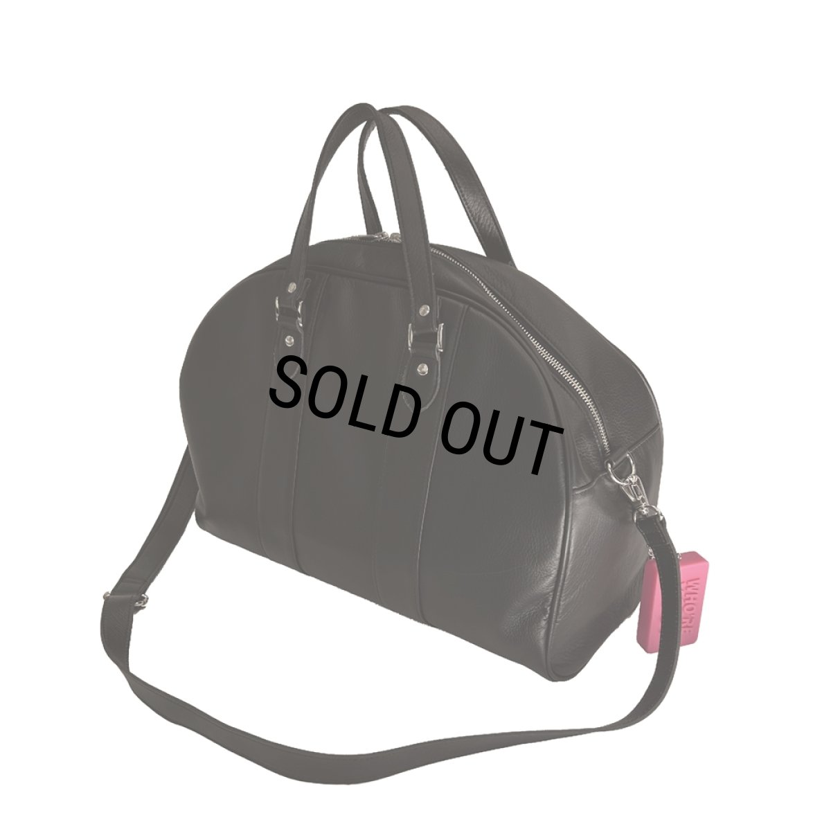 画像1: DAIRIKU/Leather Boston Bag with Soup Acce（Black）［レザーボストンバッグ-24秋冬］ (1)