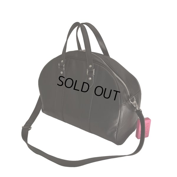 画像1: DAIRIKU/Leather Boston Bag with Soup Acce（Black）［レザーボストンバッグ-24秋冬］
