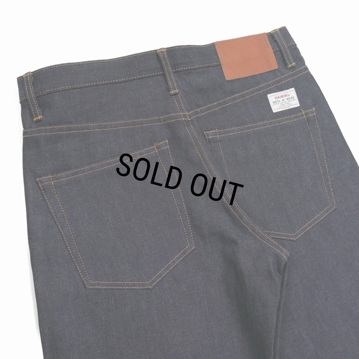 画像5: DAIRIKU/Rigid "Straight" Denim Pants（Indigo）［ストレートデニムパンツ-24秋冬］ (5)