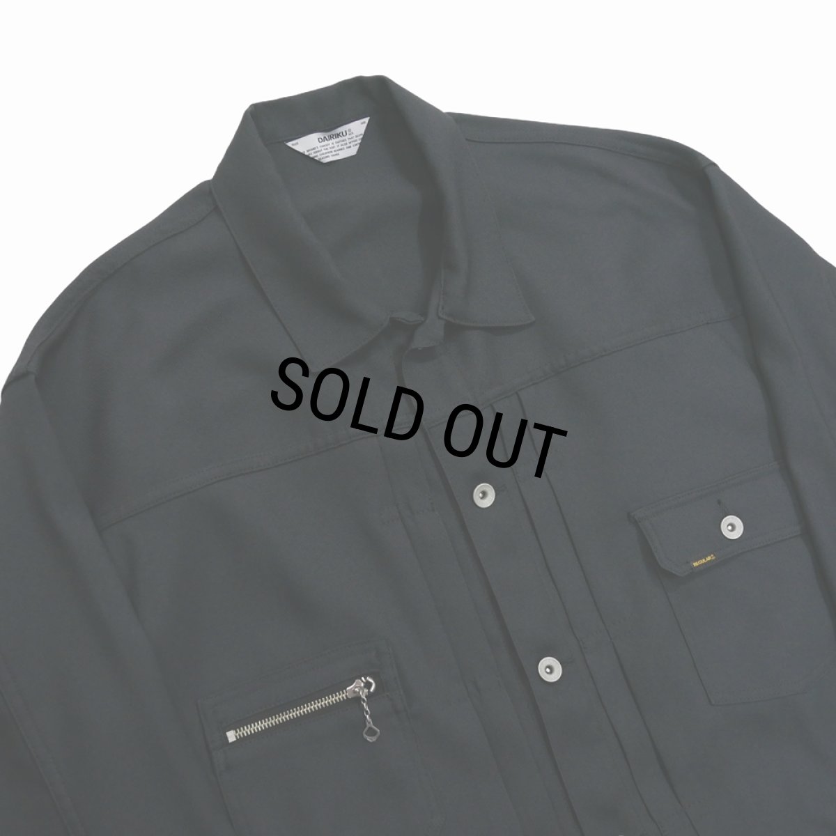 画像4: DAIRIKU/2pkt Polyester Jacket（Black）［2ポケットポリエステルJKT-24秋冬］ (4)