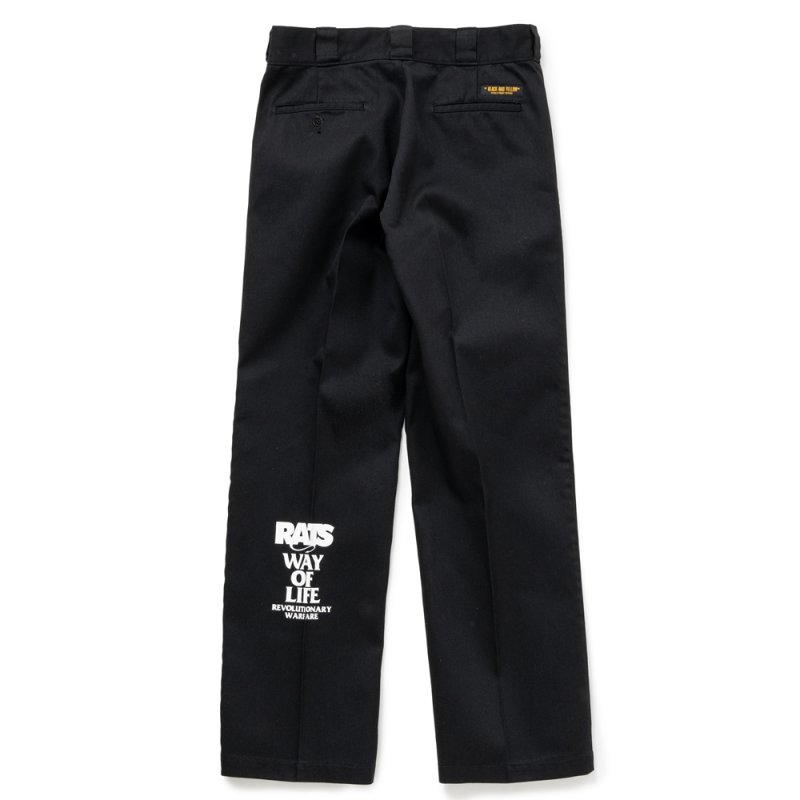 画像2: RATS/T/C WORK PANTS PRINT（BLACK）［T/Cワークパンツ-24春夏］