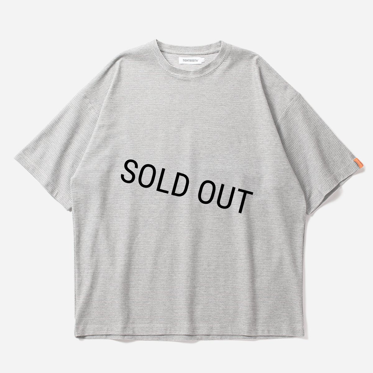 画像1: TIGHTBOOTH/HONEYCOMB BORDER T-SHIRT（Grey）［ハニカムボーダーT-24夏］ (1)