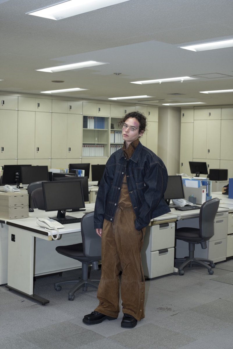 画像5: DAIRIKU/"Rigid" 2PKT Denim Jacket（Indigo）［リジッド2ポケットデニムJKT-25秋冬］ (5)