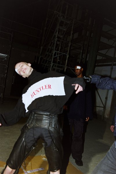 画像3: 【30%OFF】DAIRIKU/"HUSTLER" Tartle Neck Tee（Black）［タートルネック長袖T-24秋冬］