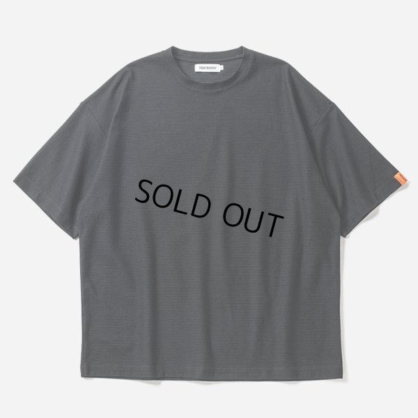 画像1: 【30%OFF】TIGHTBOOTH/HONEYCOMB BORDER T-SHIRT（Black）［ハニカムボーダーT-24夏］