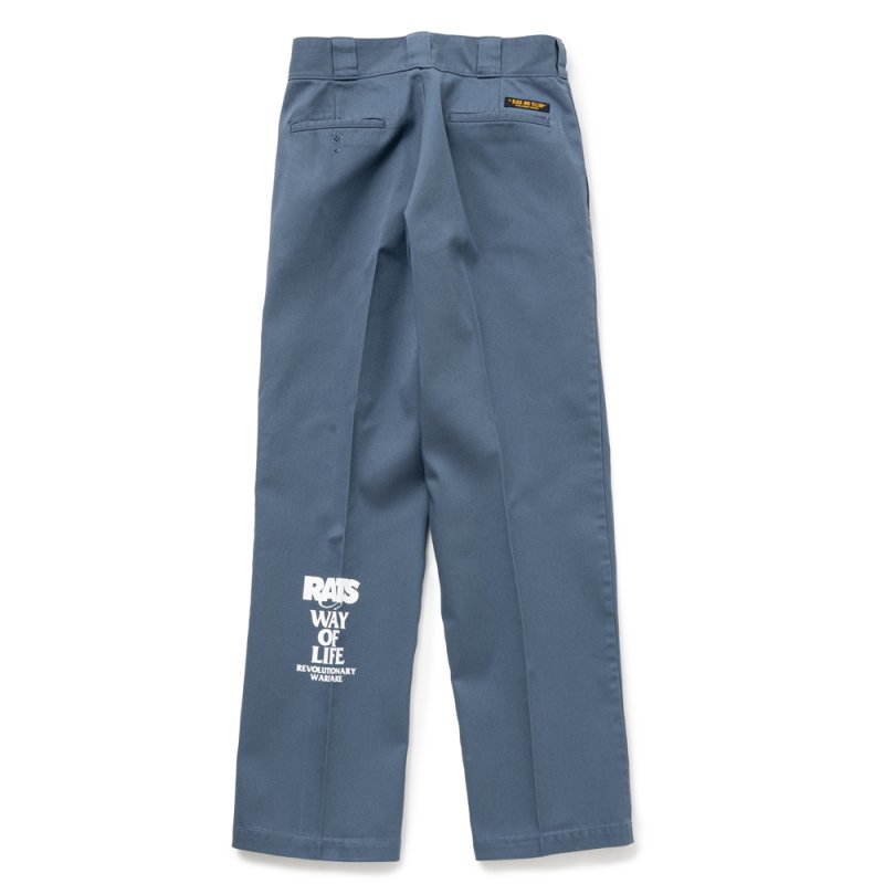 画像2: 【30%OFF】RATS/T/C WORK PANTS PRINT（BLUE）［T/Cワークパンツ-24春夏］