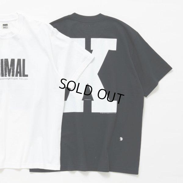 画像2: RATS/ANIMAL X TEE（BLACK）［プリントT-24春夏］