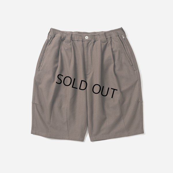 画像1: TIGHTBOOTH/HONEYCOMB BORDER BIG SHORTS（Brown）［ハニカムボーダービッグショーツ-24夏］
