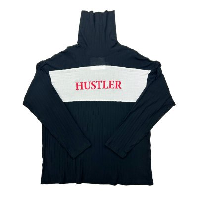 画像1: 【30%OFF】DAIRIKU/"HUSTLER" Tartle Neck Tee（Black）［タートルネック長袖T-24秋冬］