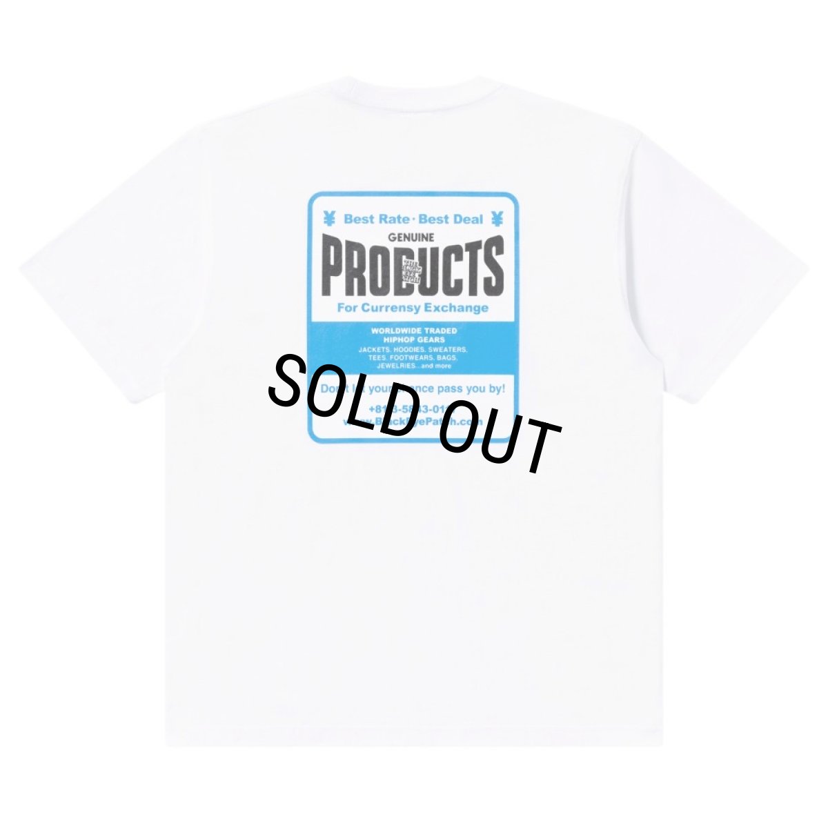 画像1: BlackEyePatch/GENUINE PRODUCTS SIGN TEE（WHITE） (1)