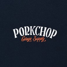 画像3: PORKCHOP/PORK BACK TEE（NAVY）［プリントT-24春夏］ (3)