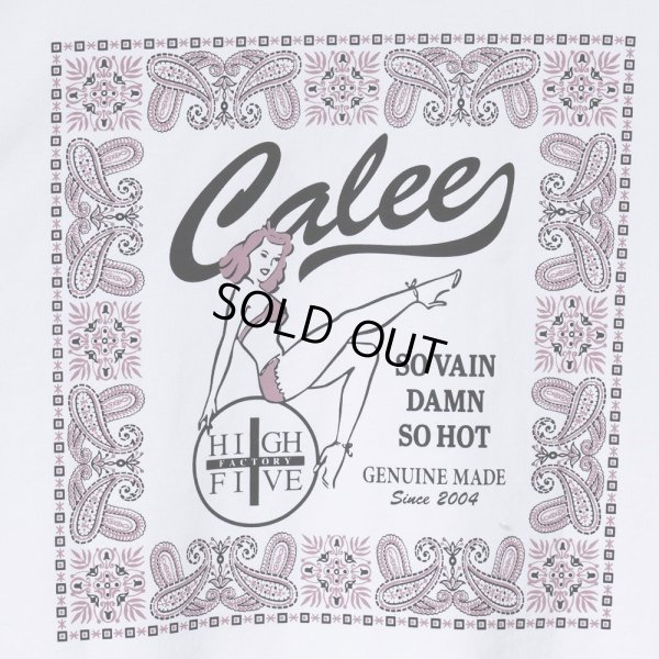 画像4: CALEE/× HIGH FIVE FACTORY CAL RETRO GIRL BANDANNA TEE（WHITE）［プリントT-24春夏］