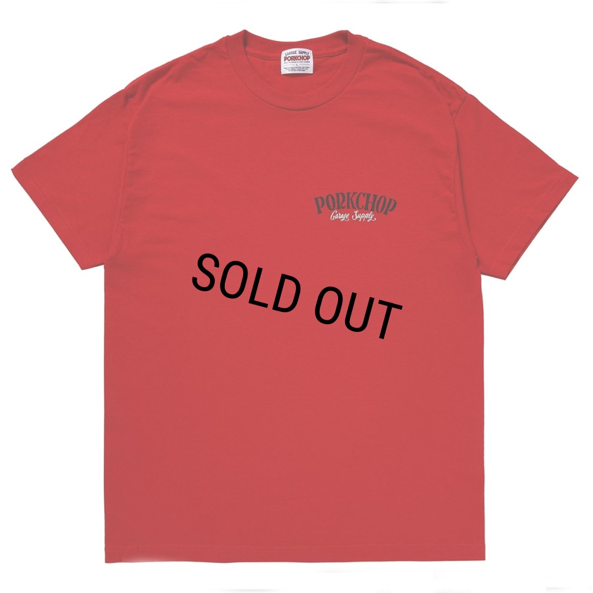 画像2: PORKCHOP/PORK BACK TEE（RED）［プリントT-24春夏］ (2)