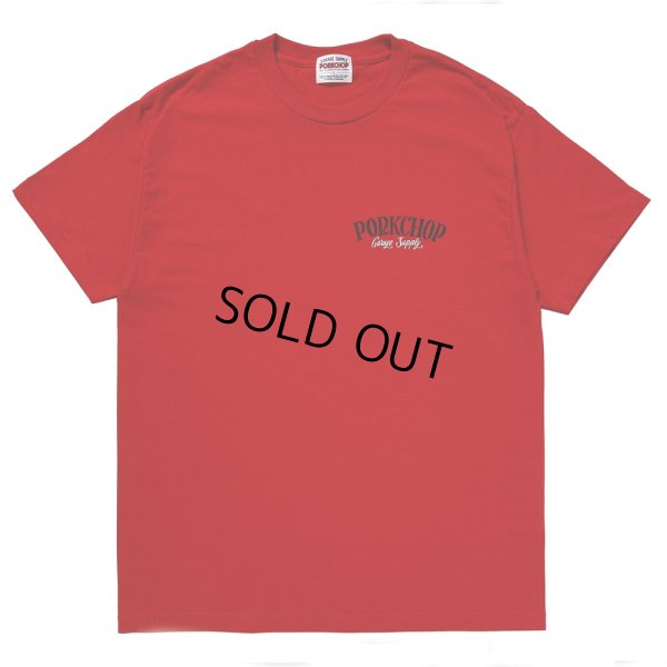 画像2: PORKCHOP/PORK BACK TEE（RED）［プリントT-24春夏］