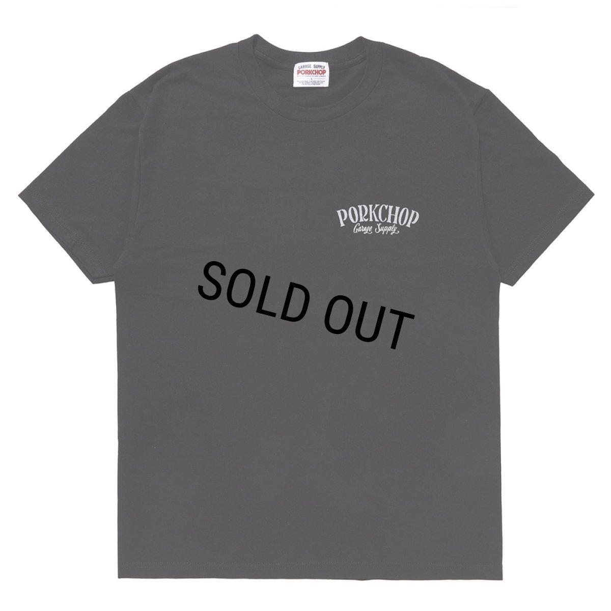 画像2: PORKCHOP/PORK BACK TEE（BLACK）［プリントT-24春夏］ (2)