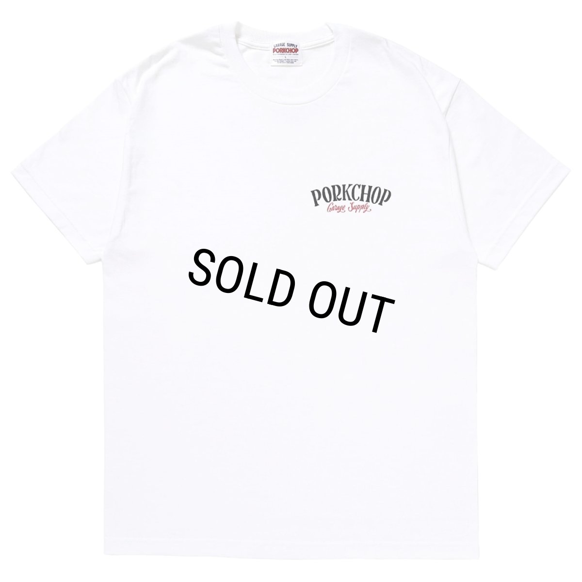 画像2: PORKCHOP/PORK BACK TEE（WHITE）［プリントT-24春夏］ (2)