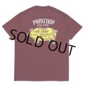 PORKCHOP/PORK BACK TEE（BURGUNDY）［プリントT-24春夏］