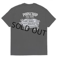 PORKCHOP/PORK BACK TEE（BLACK）［プリントT-24春夏］