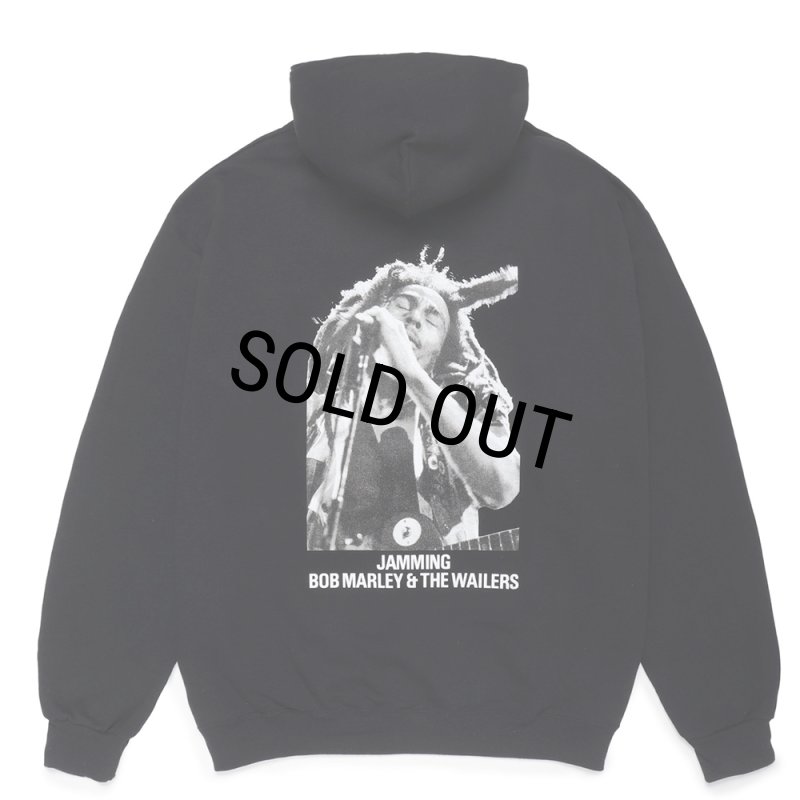 WACKO MARIA/BOB MARLEY / HOODED SWEAT SHIRT（BLACK）［プルオーバー