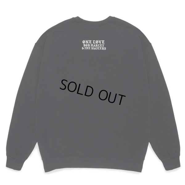 画像2: WACKO MARIA/BOB MARLEY / SWEAT SHIRT（BLACK）［クルースウェット-24秋冬］
