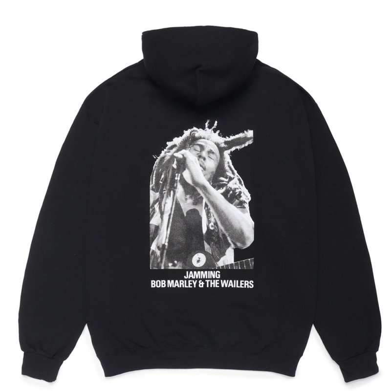 画像2: WACKO MARIA/BOB MARLEY / HOODED SWEAT SHIRT（BLACK）［プルオーバーパーカー-24秋冬］