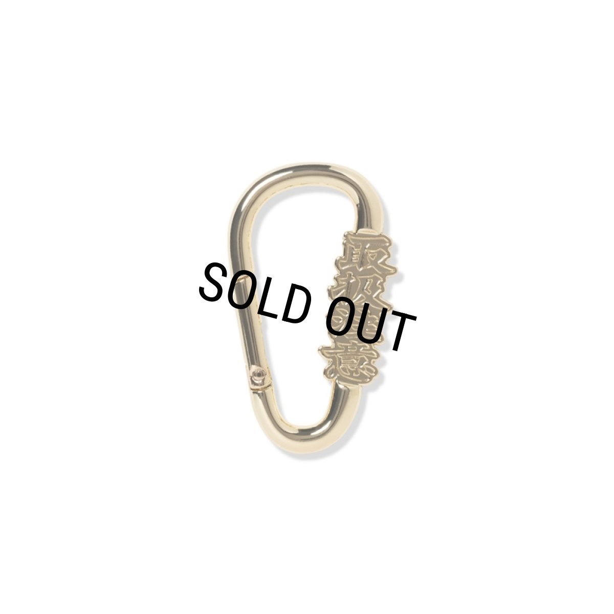 画像1: BlackEyePatch/HANDLE WITH CARE CARE CARABINER（GOLD） (1)