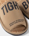 画像7: 【30%OFF】TIGHTBOOTH/BIG LABEL ROOM SANDAL（Khaki）［ルームサンダル-24夏］