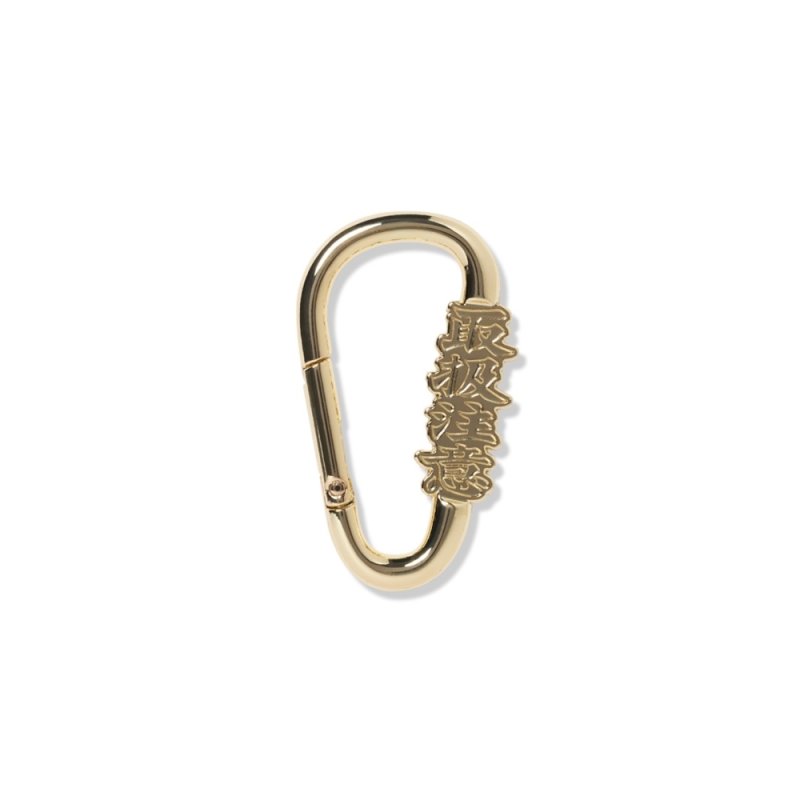 画像1: BlackEyePatch/HANDLE WITH CARE CARE CARABINER（GOLD）