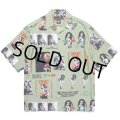WACKO MARIA/BOB MARLEY / HAWAIIAN SHIRT（GREEN）［ハワイアンシャツ-24秋冬］