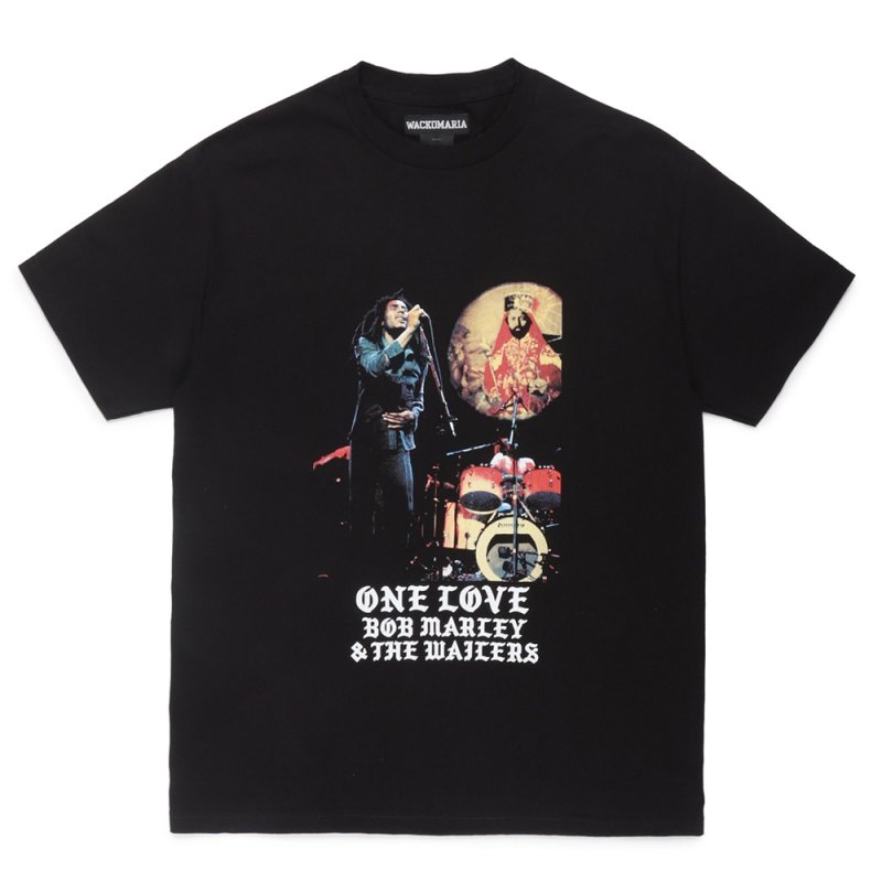 画像1: WACKO MARIA/BOB MARLEY / T-SHIRT（BLACK）［プリントT-24秋冬］