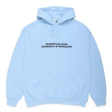 画像2: WACKO MARIA/BOB MARLEY / HOODED SWEAT SHIRT（BLUE）［プルオーバーパーカー-24秋冬］ (2)