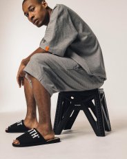 画像5: TIGHTBOOTH/BIG LABEL ROOM SANDAL（Black）［ルームサンダル-24夏］ (5)