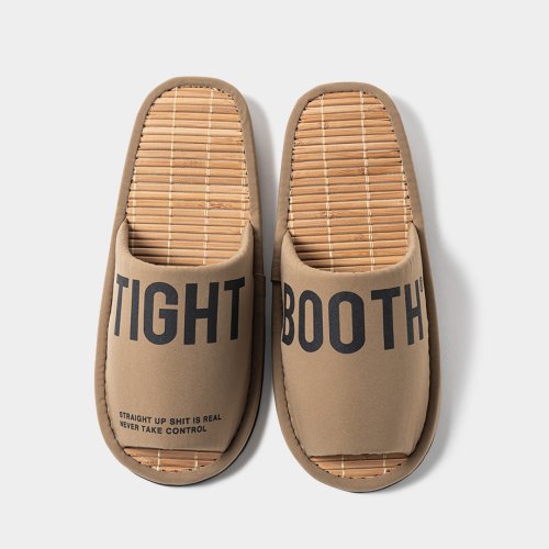 他の写真2: 【30%OFF】TIGHTBOOTH/BIG LABEL ROOM SANDAL（Khaki）［ルームサンダル-24夏］