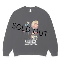 WACKO MARIA/BOB MARLEY / SWEAT SHIRT（BLACK）［クルースウェット-24秋冬］